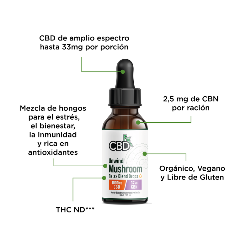 Cargar imagen en el visor de la galería, CBDFX UNWIND MUSHROOM
