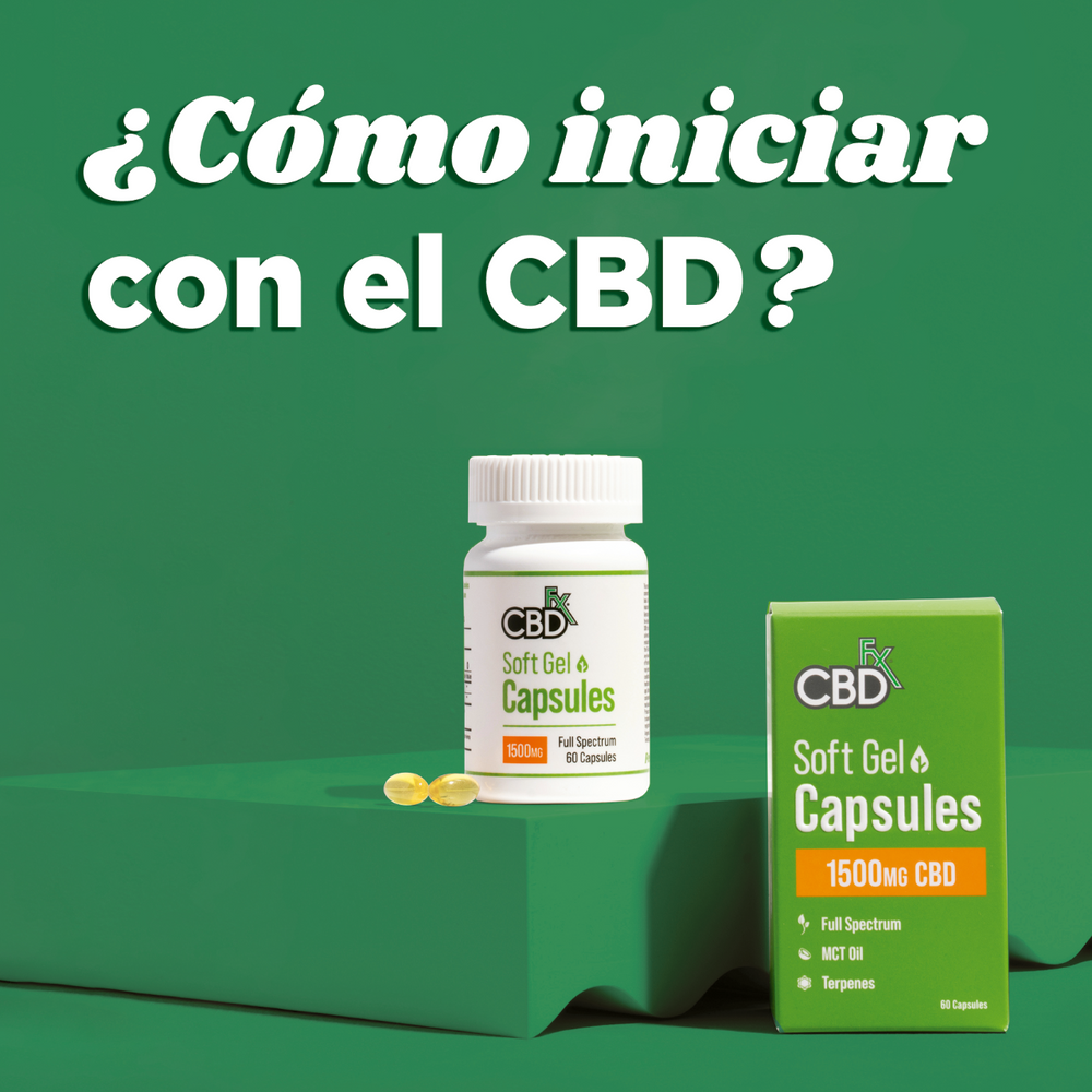 Cápsulas de gel con CBD tiene aceite de MCT y cannabidiol.