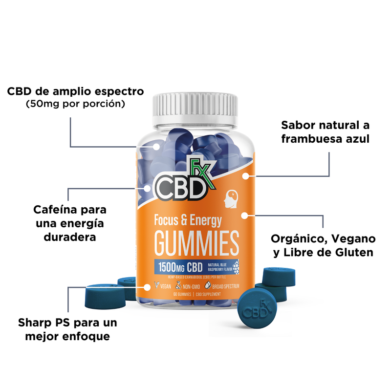 Cargar imagen en el visor de la galería, Gummies energia y enfoque CBDFX
