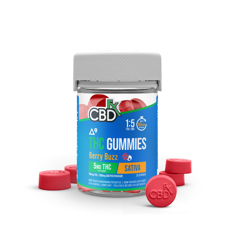 Cargar imagen en el visor de la galería, Gomitas de CBD+D9 Berry Buzz 1:5