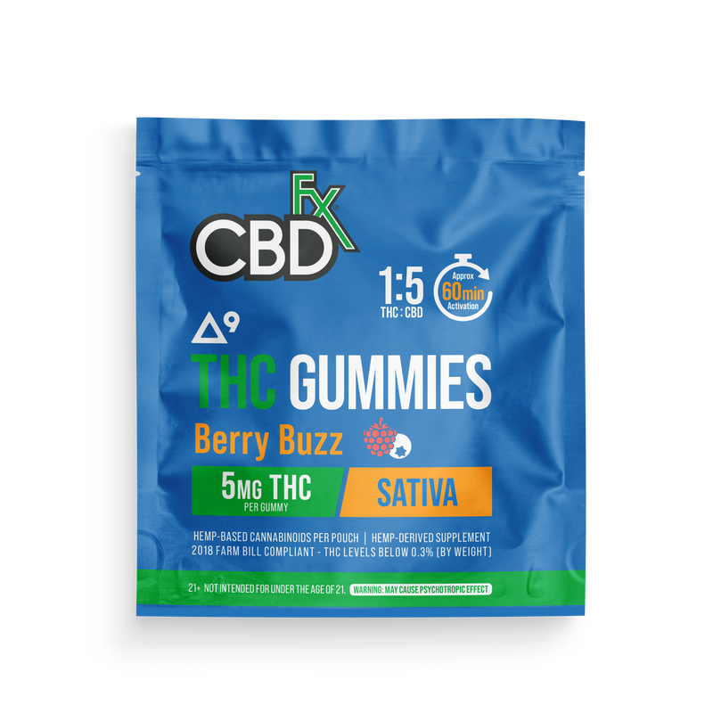 Cargar imagen en el visor de la galería, Gomitas de CBD+D9 Berry Buzz 1:5