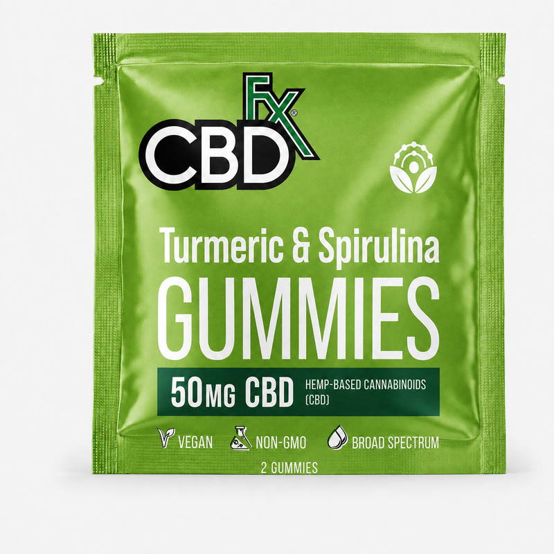 Cargar imagen en el visor de la galería, Gomitas con CBD con Cúrcuma y Espirulina 1500mg
